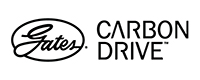 Logo Gates Carbon Drive à superposition horizontale